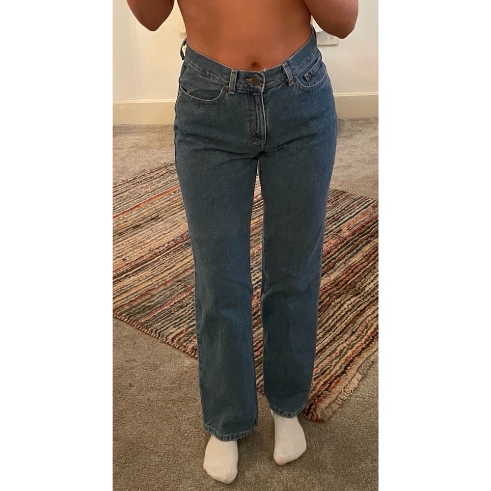 Vintage Straight Leg Denim Jeans LL Bean Size 6